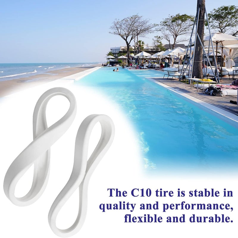 Funmit Pool Cleaner All Purpose Tire Replacement Part Compatible with Polaris 280 360 180 380 C10 C-10 Pack of 6 - Image 5